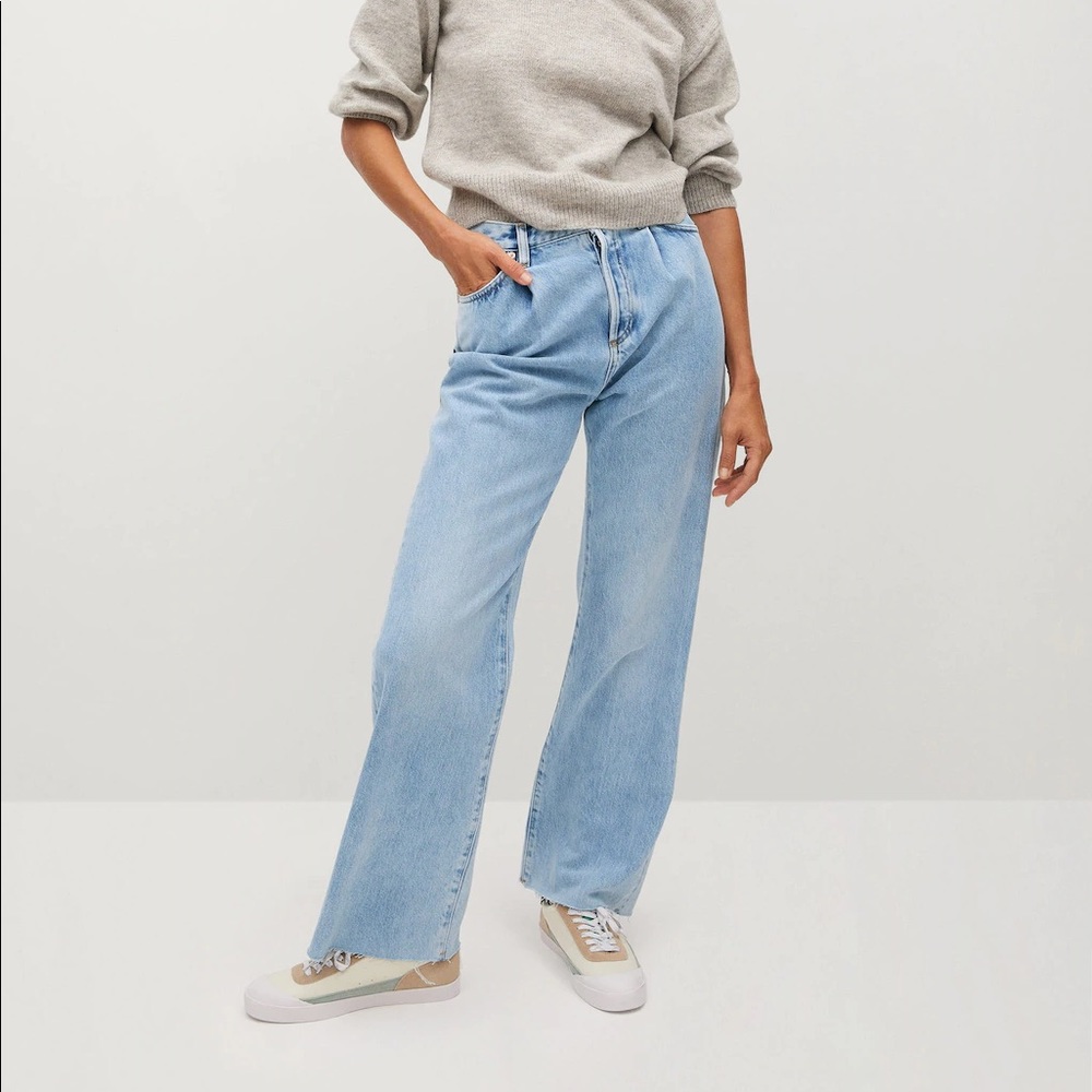 Wide leg- high waist Daniela jeans MANGO